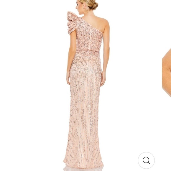 Mac Duggal Light Pink Puff One Shoulder Gown Style #5622 - Picture 3 of 16